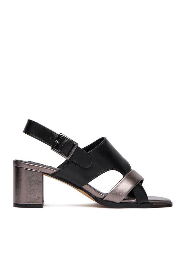 MEXX Sandały EO-WS1161-03 Czarny. Kolor: czarny. Materiał: skóra