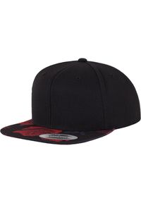 FLEXFIT - Czapka Z Daszkiem Roses Snapback Cap. Kolor: czerwony, czarny, wielokolorowy