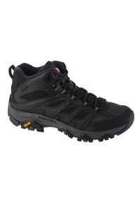 Buty Merrell Moab 3 Thermo Mid Wp M J036577 czarne. Wysokość cholewki: za kostkę. Kolor: czarny. Materiał: materiał. Szerokość cholewki: normalna. Technologia: Primaloft. Sport: turystyka piesza #1