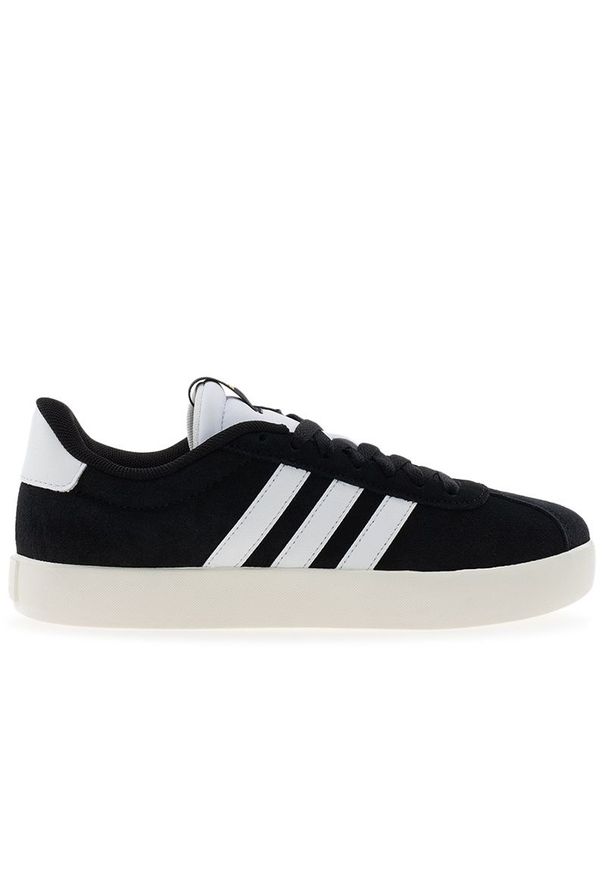 Adidas - Buty adidas VL Court 3.0 ID6279 - czarne. Kolor: czarny. Materiał: zamsz, skóra, guma. Szerokość cholewki: normalna. Wzór: aplikacja
