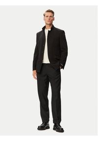 Karl Lagerfeld - KARL LAGERFELD Marynarka Glory 155220 563115 Czarny Regular Fit. Typ kołnierza: dekolt w karo. Kolor: czarny. Materiał: syntetyk #5