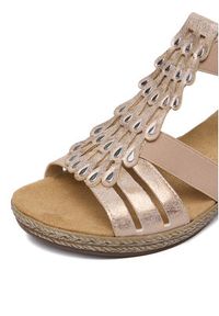 Rieker Sandały CEO-62436-31 Różowy. Kolor: różowy. Materiał: skóra #8
