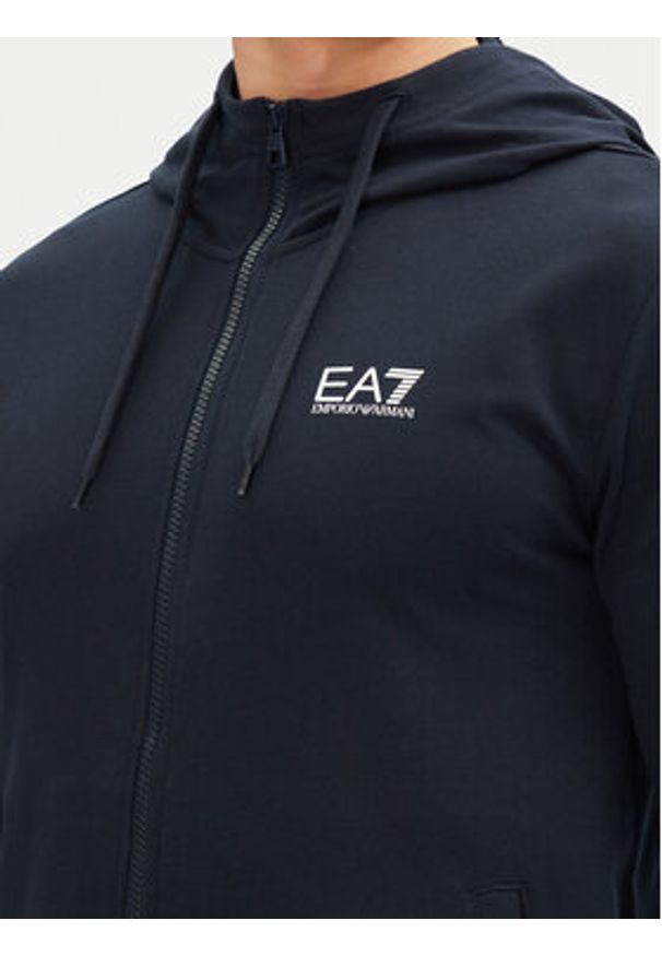 EA7 Emporio Armani Dres 8NPV62 PJVRZ UB102 Granatowy Regular Fit. Kolor: niebieski. Materiał: bawełna