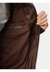 Aeronautica Militare Kurtka skórzana 261PN5056U100839 Brązowy ciemny Regular Fit. Kolor: brązowy. Materiał: skóra #2