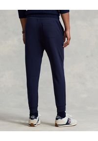 Ralph Lauren - RALPH LAUREN - Granatowe wełniane spodnie dresowe. Kolor: niebieski. Materiał: wełna, dresówka #4