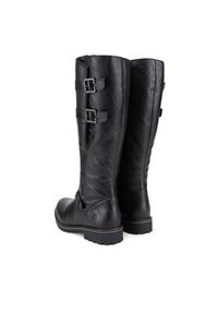 Remonte Kozaki R6590-01 Czarny. Kolor: czarny. Materiał: materiał #4