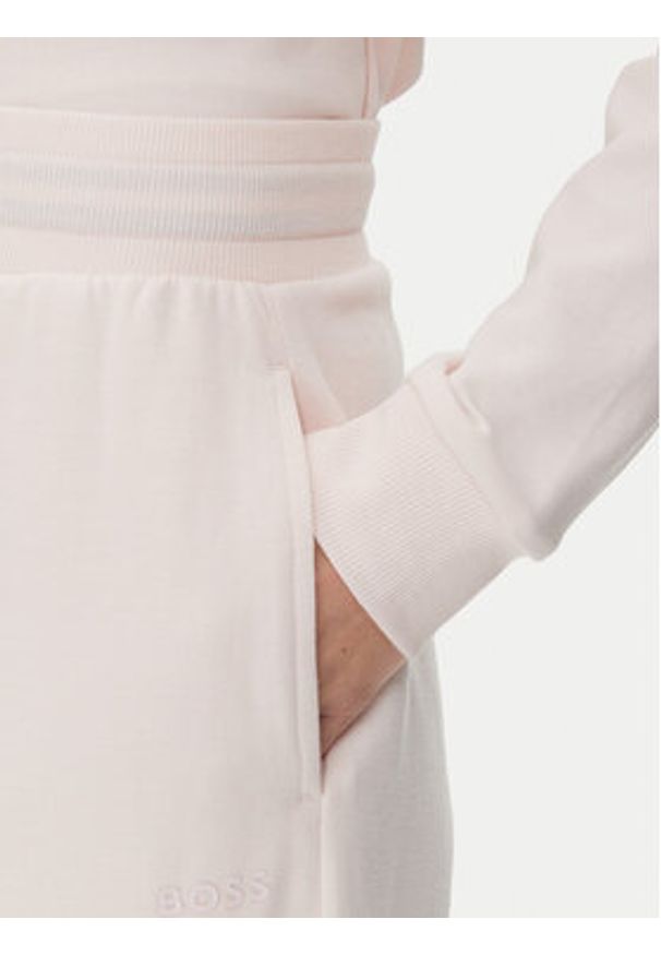 BOSS Spodnie dresowe CP Stripe 50524759 Różowy Regular Fit. Kolor: różowy. Materiał: bawełna