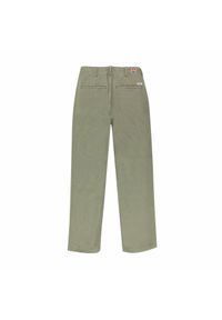 Wrangler - WRANGLER CASEY JONES CHINO DAMSKIE SPODNIE MATERIAŁOWE DUSTY OLIVE W24GBIX45. Materiał: materiał #3