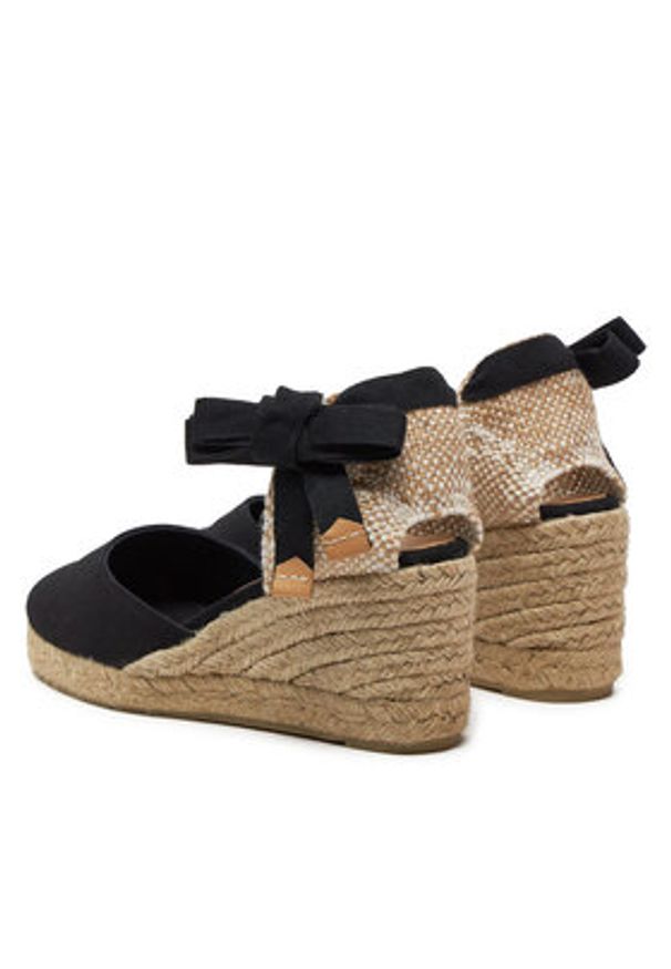 Castañer Espadryle Carina/6/001 020964 Czarny. Kolor: czarny. Materiał: materiał