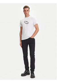Karl Lagerfeld Jeans T-Shirt A3M17037 Biały Slim Fit. Kolor: biały. Materiał: syntetyk