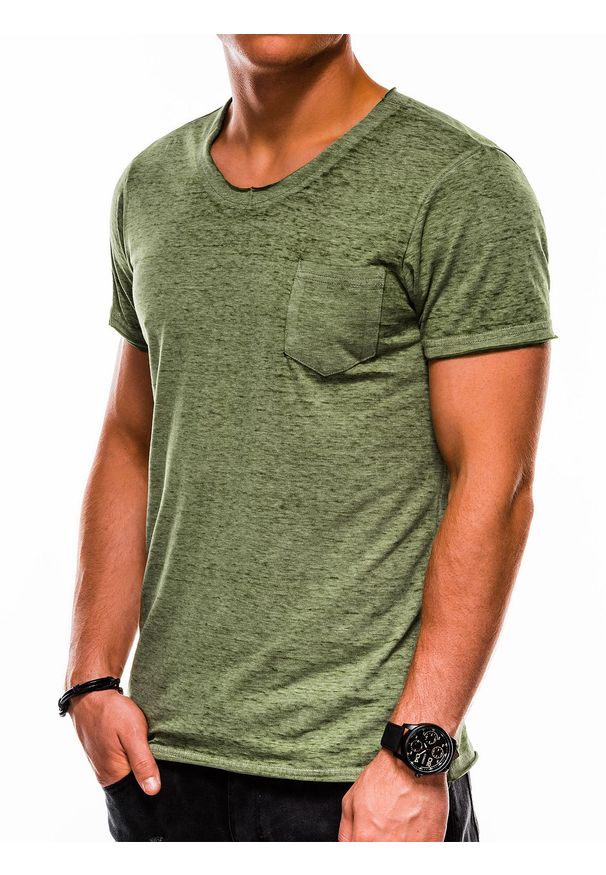 Zielony t-shirt Ombre Clothing