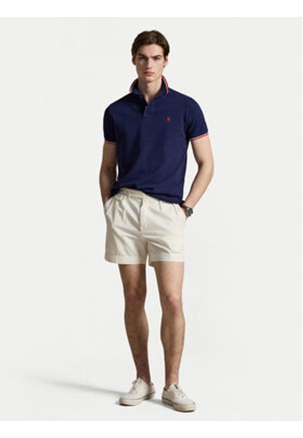 Polo Ralph Lauren Polo 710842621505 Granatowy Regular Fit. Typ kołnierza: polo. Kolor: niebieski. Materiał: bawełna