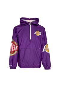 Mitchell & Ness - Kurtka wodoodporna Los Angeles Lakers Team OG 2.0. Kolor: fioletowy. Materiał: nylon #1