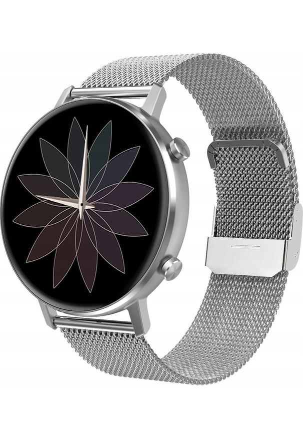 Srebrny zegarek ZAXER smartwatch