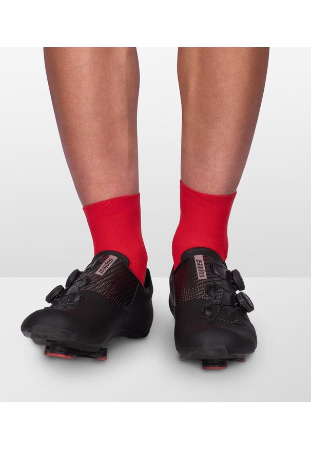 LUXA - Skarpety Rowerowe Unisex Luxa Classic Short. Kolor: czerwony. Materiał: elastan, poliamid. Sport: kolarstwo