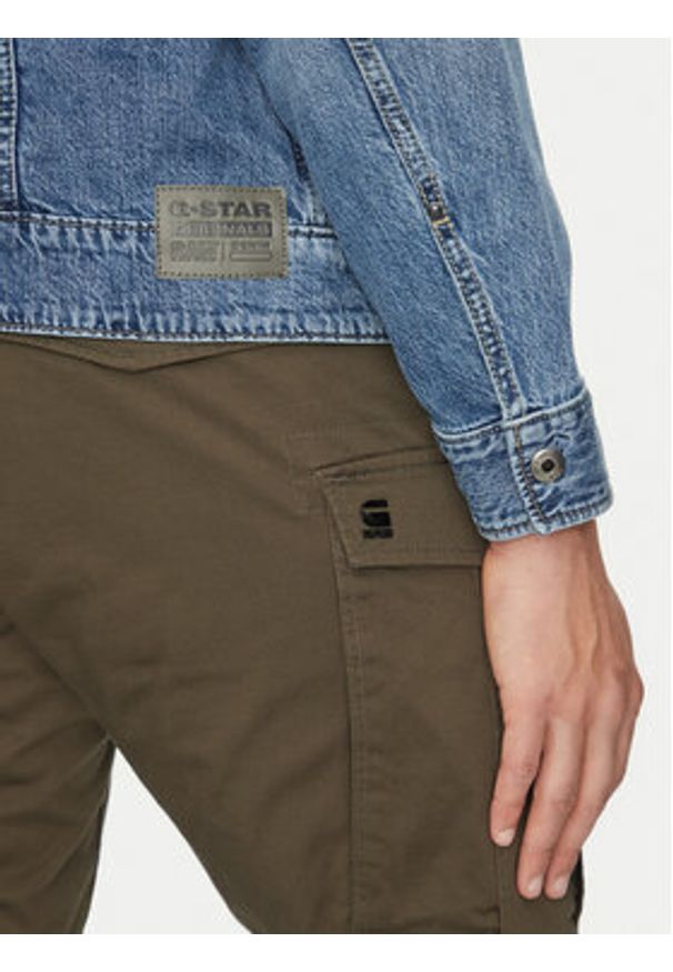 G-Star RAW - G-Star Raw Kurtka jeansowa Dakota D23593-D536 H152 Niebieski Regular Fit. Kolor: niebieski. Materiał: bawełna