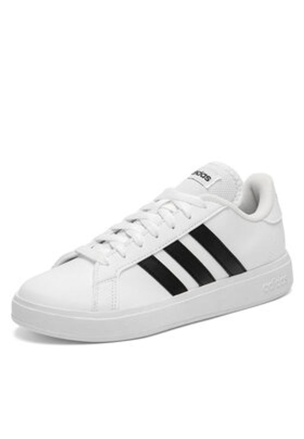 Adidas - adidas Sneakersy GRAND COURT BASE 2.0 GW9261 Biały. Kolor: biały. Materiał: skóra
