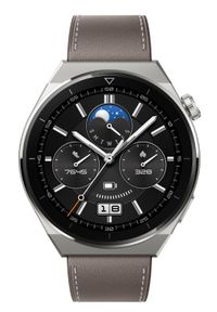 HUAWEI - Smartwatch Huawei Watch GT 3 Pro 46mm Classic. Rodzaj zegarka: smartwatch. Materiał: materiał, skóra. Styl: sportowy, klasyczny, elegancki, retro