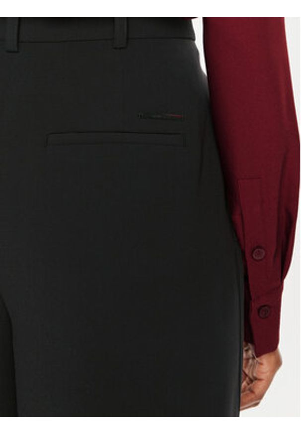 Calvin Klein Spodnie materiałowe K20K207155 Czarny Wide Leg. Kolor: czarny. Materiał: syntetyk