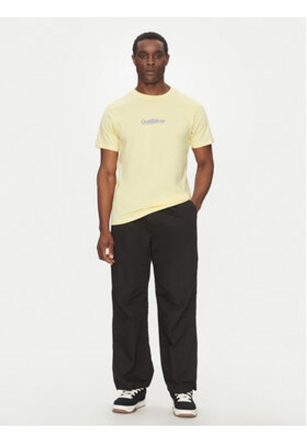 Quiksilver T-Shirt EQYZT08062 Żółty Regular Fit. Kolor: żółty. Materiał: bawełna