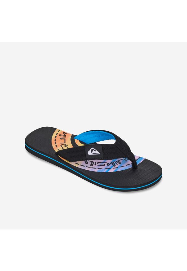 Japonki męskie Quiksilver Molokai Layback II. Kolor: żółty, niebieski, wielokolorowy, czarny. Materiał: syntetyk, kauczuk