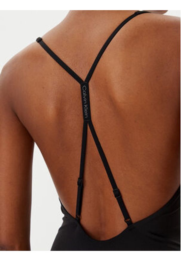 Calvin Klein Swimwear Strój kąpielowy KW0KW02798 Czarny. Kolor: czarny. Materiał: syntetyk
