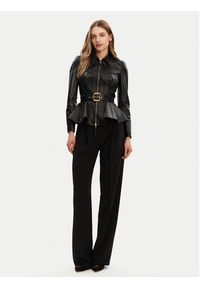 Elisabetta Franchi Kurtka skórzana GD-46Z-51E2-V1300 Czarny Regular Fit. Kolor: czarny. Materiał: skóra #3