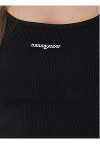 Tommy Jeans Top DW0DW22278 Czarny Slim Fit. Kolor: czarny. Materiał: bawełna #2