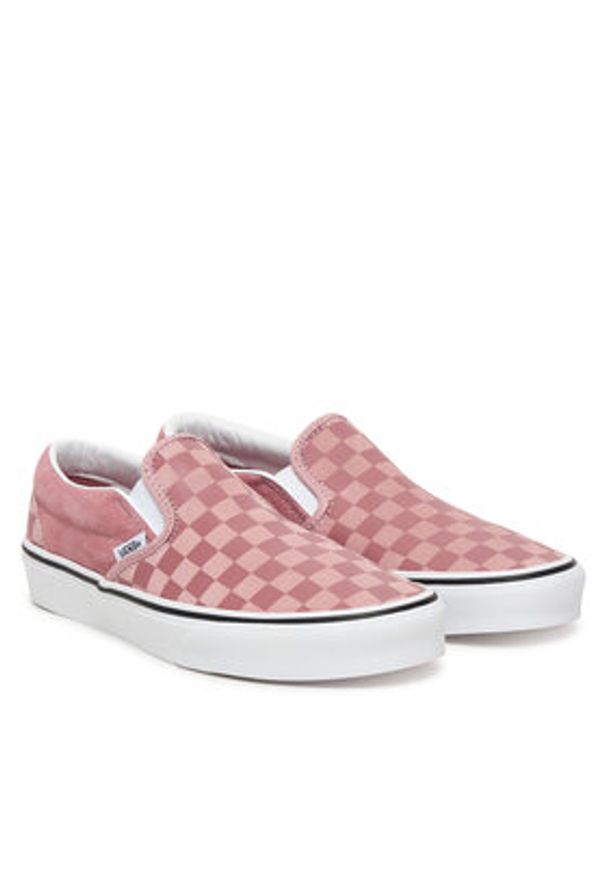 Vans Tenisówki Classic Slip-On VN000D6YCL21 Bordowy. Zapięcie: bez zapięcia. Kolor: czerwony. Materiał: zamsz, skóra