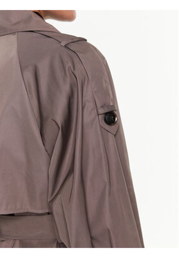 GESTUZ - Gestuz Trencz Sarga 10906855 Brązowy Loose Fit. Kolor: brązowy. Materiał: syntetyk