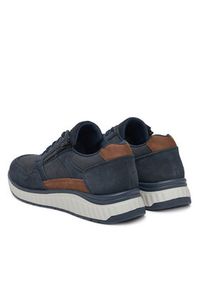 Rieker Sneakersy B0601-14 Granatowy. Kolor: niebieski. Materiał: nubuk, skóra #7