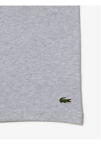 Lacoste T-Shirt TH1285 Szary Regular Fit. Kolor: szary. Materiał: bawełna