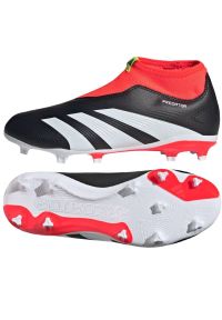Adidas - Buty adidas Predator League Ll Fg Jr IG7754 czarne. Okazja: na imprezę. Kolor: czarny. Materiał: materiał. Szerokość cholewki: normalna. Sport: piłka nożna #5