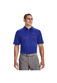 Polo Under Armour Tech. Typ kołnierza: polo. Kolor: szary, niebieski, wielokolorowy. Styl: sportowy #1