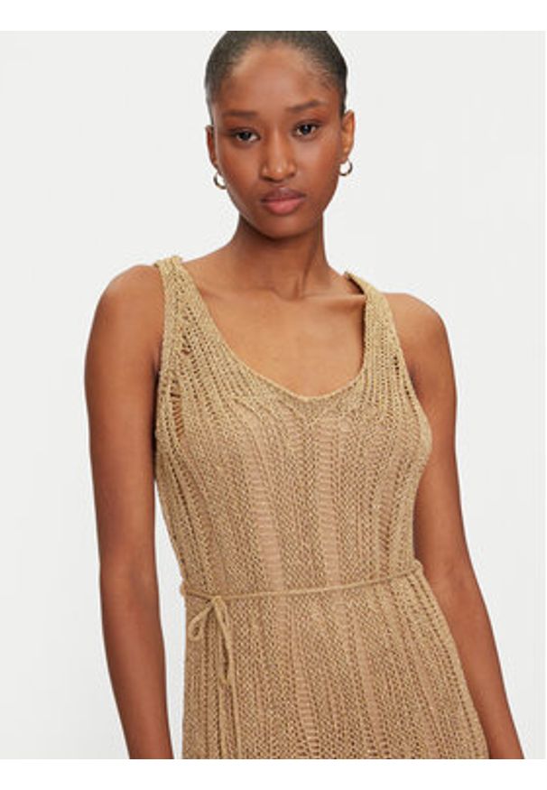 Marciano Guess Sukienka wieczorowa 5GGK54 5871Z Złoty. Kolor: złoty. Materiał: wiskoza, syntetyk. Styl: wizytowy