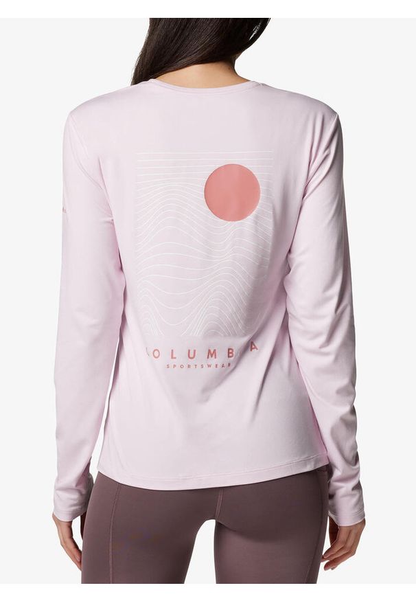 columbia - Bluza bez kaptura damska Columbia Sloan Ridge Graphic L/S. Typ kołnierza: bez kaptura. Kolor: różowy