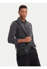 Hugo - HUGO Saszetka 50547406 Czarny. Kolor: czarny. Materiał: skóra #1