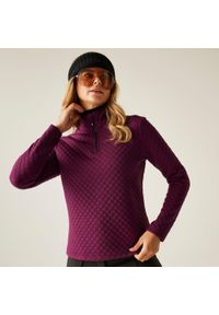 DARE 2B - Bluza damska z suwakiem 1/4 Glamourize III Dare 2b. Kolor: fioletowy. Materiał: żakard, dzianina. Sezon: zima. Sport: narciarstwo