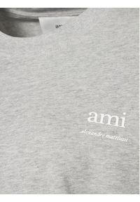 AMI PARIS T-Shirt UTS024.726 0951 Szary Regular Fit. Kolor: szary. Materiał: bawełna #4