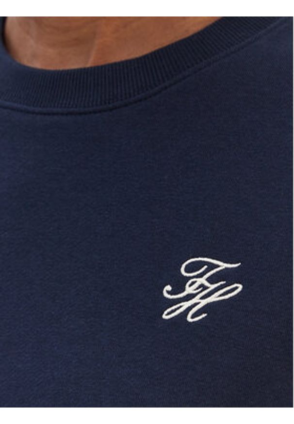 TOMMY HILFIGER - Tommy Hilfiger Bluza Script WW0WW49418 Granatowy Regular Fit. Kolor: niebieski. Materiał: bawełna