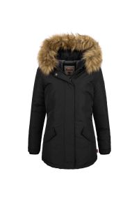 Damska kurtka zimowa Lonsdale Kimmeridge. Kolor: czarny. Materiał: puch. Sezon: zima #1