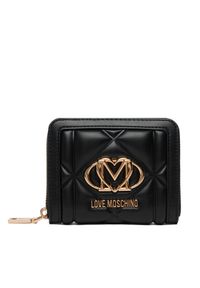 Love Moschino - LOVE MOSCHINO Portfel JC5641PP1PLC0000 Czarny. Kolor: czarny. Materiał: skóra #1