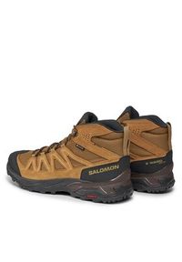 salomon - Salomon Trekkingi X Ward Leather Mid GORE-TEX L47181800 Brązowy. Kolor: brązowy. Materiał: skóra, zamsz. Technologia: Gore-Tex. Sport: turystyka piesza #6