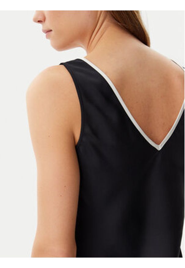 Calvin Klein Top K20K208185 Czarny Regular Fit. Kolor: czarny. Materiał: syntetyk