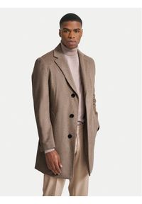 Bugatti Płaszcz wełniany 621300 69071 Beżowy Regular Fit. Kolor: beżowy. Materiał: wełna, syntetyk #1