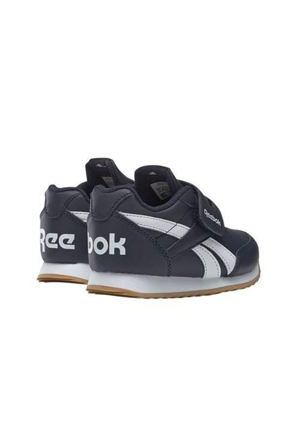 Buty do chodzenia niemowlęce Reebok Royal Classic Jogger 20. Zapięcie: rzepy. Kolor: niebieski. Materiał: syntetyk, tkanina, materiał. Szerokość cholewki: normalna. Model: Reebok Classic, Reebok Royal. Sport: turystyka piesza