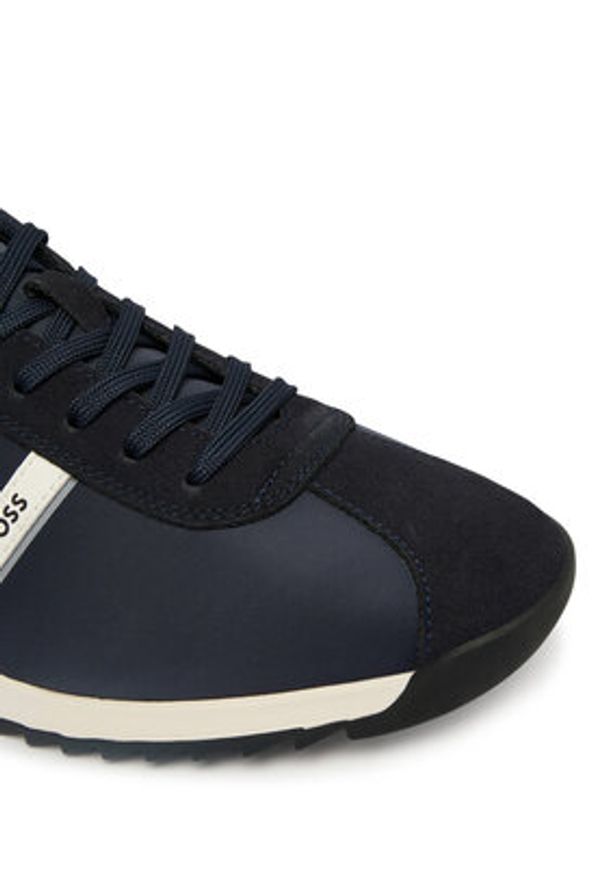 BOSS Sneakersy Zayn 50562818 Granatowy. Kolor: niebieski. Materiał: materiał