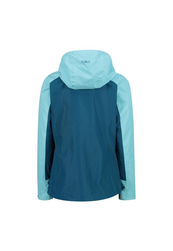 Kurtka przeciwdeszczowa damska z kapturem CMP. Typ kołnierza: kaptur. Kolor: wielokolorowy, niebieski, czerwony. Sport: turystyka piesza