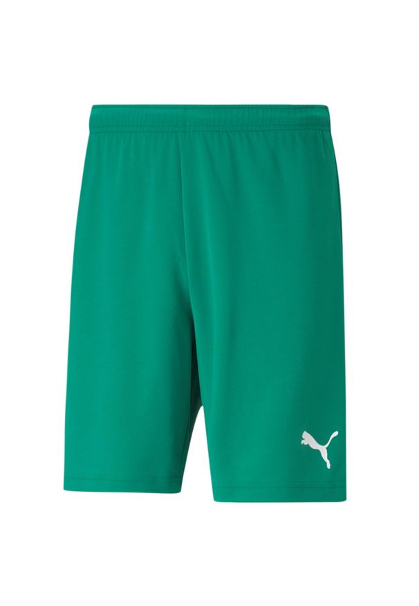 Spodenki piłkarskie dla dzieci Puma teamRISE Short Jr. Kolor: biały, wielokolorowy, zielony. Styl: sportowy