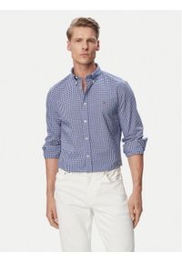 TOMMY HILFIGER - Tommy Hilfiger Koszula Gingham MW0MW43319 Niebieski Regular Fit. Kolor: niebieski. Materiał: bawełna #1